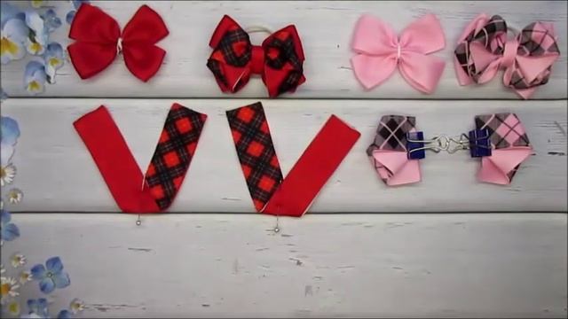 ? 2 МК Популярные бантики из репсовых лент, похожие друг на друга ? Kanzashi ? Hand мade ? DIY смотреть онлайн
