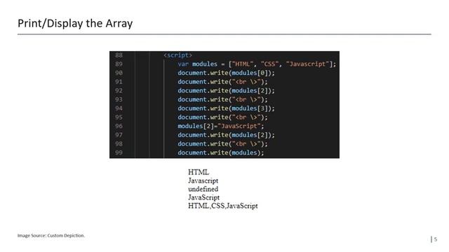 JavaScript Arrays смотреть онлайн