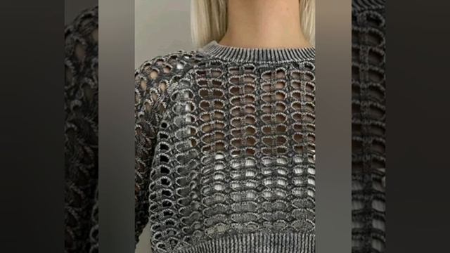 Обалденные ♨️ летние ажурные женские свитера. Awesome summer openwork women's sweaters. смотреть онлайн