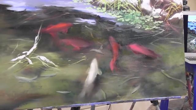 НОВЫЕ ВИДЕОУРОКИ Игоря Сахарова "Рыбки кои в прозрачной воде" смотреть онлайн