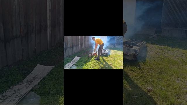 Завели старую советскую пилу Урал-2 после долгого простоя. Подпишитесь, полное видео скоро выйдет! смотреть онлайн