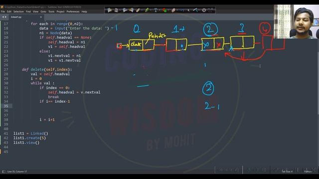 Data Structure with Python: Learn Linked List Deletion of a Node in Hindi: #datastructures #python смотреть онлайн
