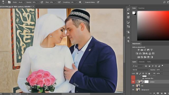 Фотошоп Экшен маслом, Action photoshop смотреть онлайн