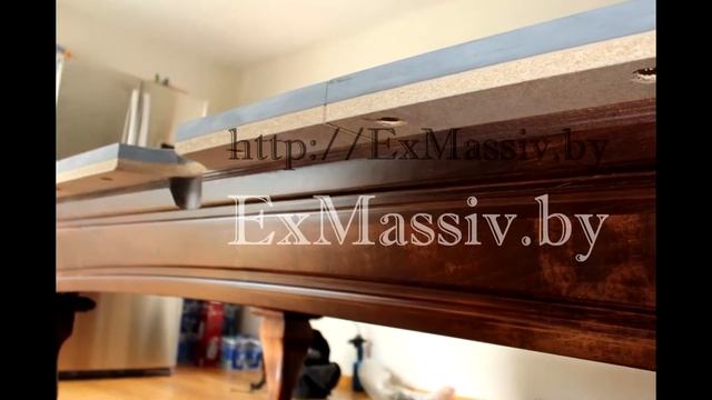 Бильярдный стол из массива дуба Минск,Billiard table made of solid oak. смотреть онлайн