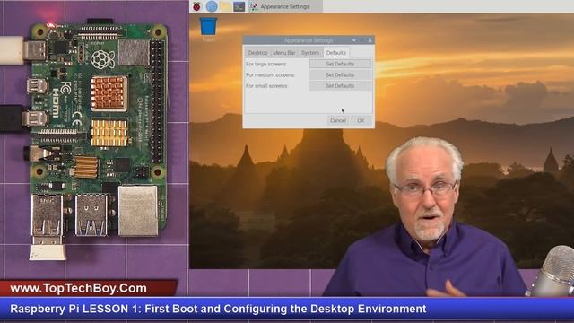 Raspberry Pi LESSON 1: First Boot and Configuring the Desktop, Panel, Menu and Preferences смотреть онлайн