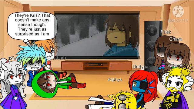 Undertale react to Stronger Than You Kris смотреть онлайн