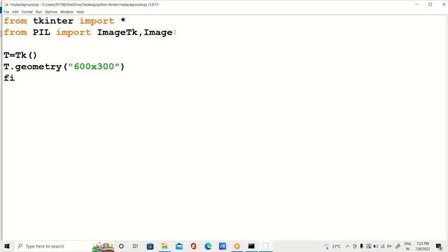 How To Change Background Image In Tkinter?