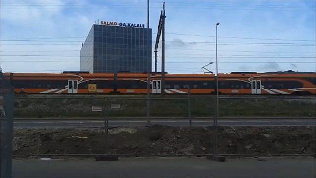 Elron Eesti, pociąg, Zug, Train, Estonia, Tallinn смотреть онлайн