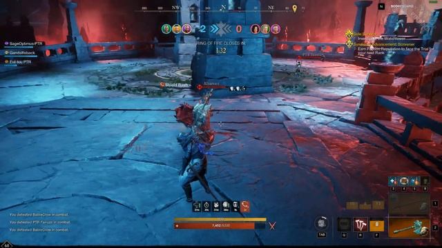 Hatchet, Sword and Shield with Heavy Armor Build, 3v3 Arenas, NEW WORLD (PTR), testing it out... смотреть онлайн