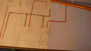 подключение тэна к термореле через пускатель.