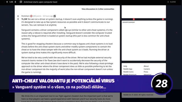 VALORANT obsahuje VIRUS, který krade data?! - 90VTEŘIN 6s27 смотреть онлайн