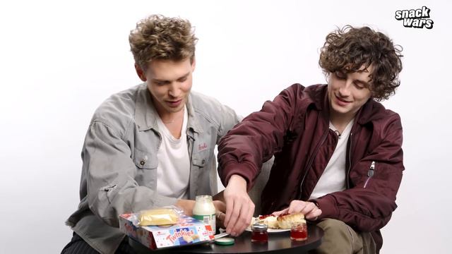 Timothée Chalamet And Austin Butler Rate British Food | Snack Wars