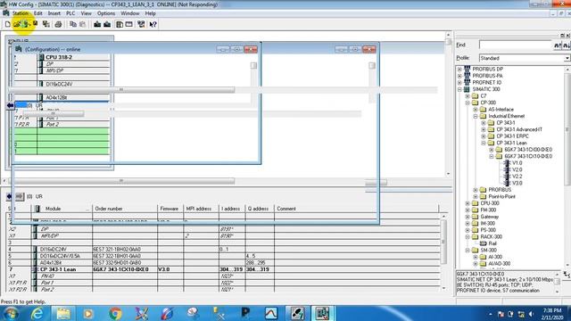 CP 343-1 Lean V3.1 Siemens PLC Configuration смотреть онлайн