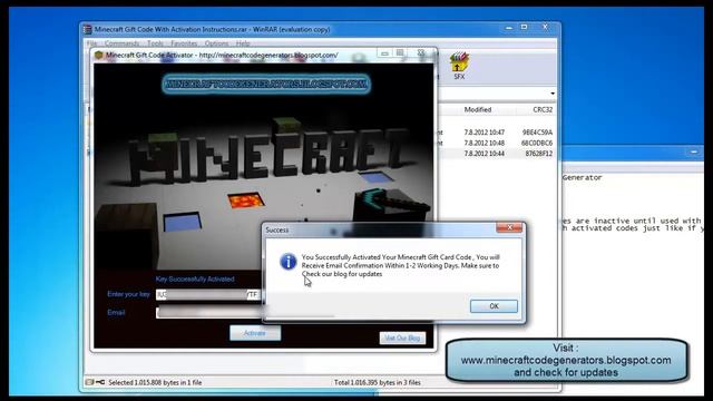 ★Minecraft Gift Code Generator★ - Free Download [ NEW_ January 2013!!! смотреть онлайн