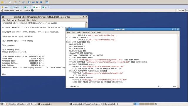 Thinking like an OCM 11g - Create a database from commandline using CREATE DATABASE смотреть онлайн