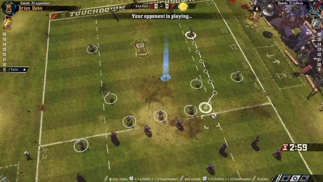 Blood Bowl 2: LE Eternal League as the Vampires - Game 2 смотреть онлайн