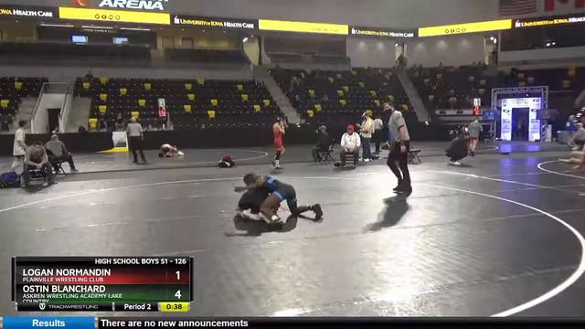 High School Boys 126 Ostin Blanchard Askren Wrestling Academy Lake Country Vs Logan Normandin Plai смотреть онлайн