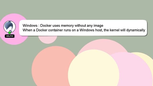 Windows : Docker uses memory without any image смотреть онлайн
