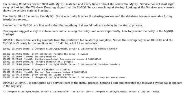 DevOps & SysAdmins: MySQL taking a long time to start смотреть онлайн