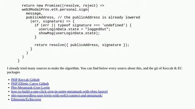 Recover public key from signature and address only works with MetaMask provider смотреть онлайн