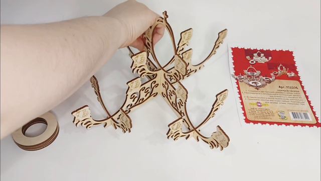 Подставки для яиц деревянные сборные, ТМ "Полноцвет" смотреть онлайн