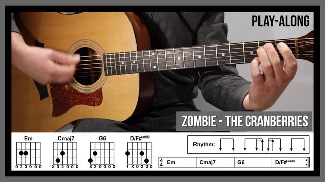 Zombie - Guitar Chords - The Cranberries смотреть онлайн