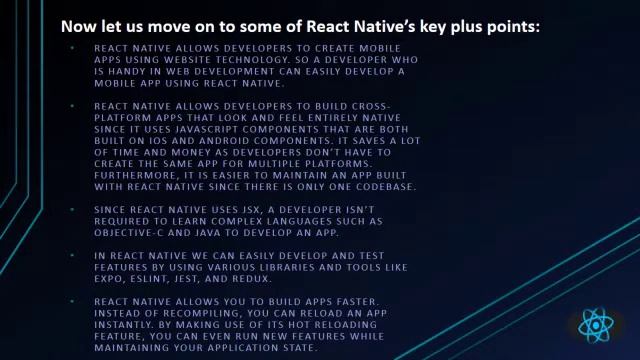 INTRODUCTION OF REACT NATIVE FRAMEWORK смотреть онлайн
