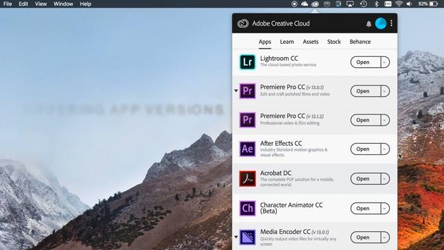 Adobe Creative Cloud - How To Install Multiple Versions or Downgrade to CC 2018 (Mac OS) смотреть онлайн