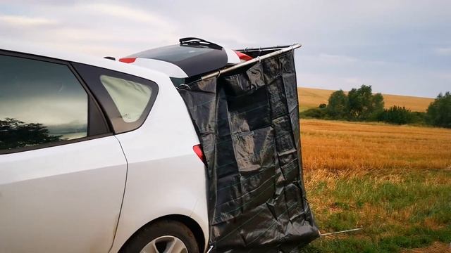 Душ в легковом автомобиле во время путешествия. Простой в изготовлении, удобный в эксплуатации. смотреть онлайн