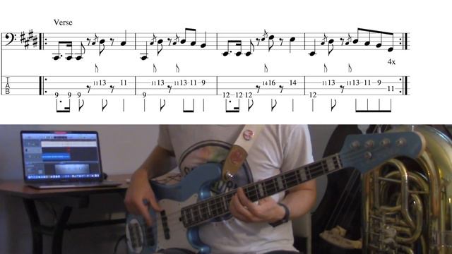 Tame Impala - The Less I Know the Better (bass cover with tabs) смотреть онлайн