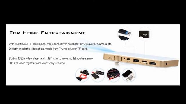 Topeco TQ6 DLP Wifi Pico Projector смотреть онлайн
