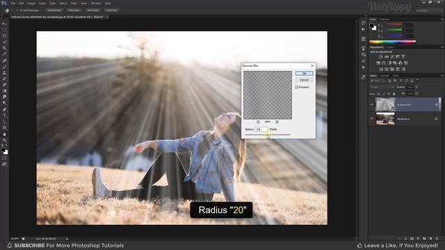 Sun Rays Effect in Photoshop | Create Light Rays | Photoshop Tutorial (Easy) смотреть онлайн