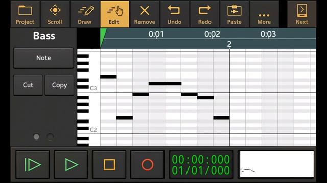 Audio Evolution Mobile Studio - Creating a simple Bass MIDI Track (No talking) смотреть онлайн