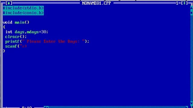 Converting days into month [ C Program ] [ Tutorial 2- Homework ] [ BY DEEP MODI ] смотреть онлайн