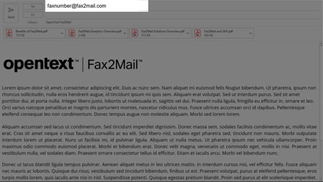 How to send a fax from email | OpenText Fax2Mail смотреть онлайн