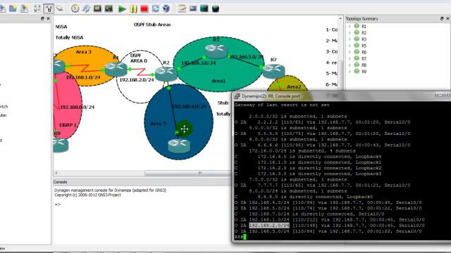 OSPF Stub- NSSA areas and Virtual Link video -CCIE смотреть онлайн