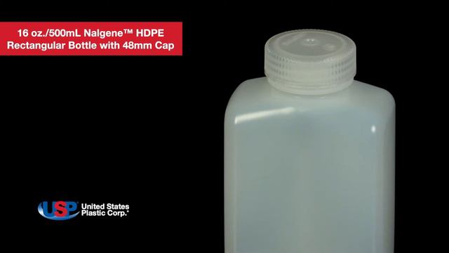 16 oz Nalgene™ HDPE Rectangular Bottle with 48mm Cap | U.S. Plastic Corporation® смотреть онлайн