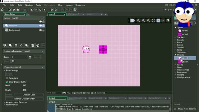 Game maker Studio 2 - Basic movement - Part 3 - no coding. (Collision) Dnd Drag and drop смотреть онлайн