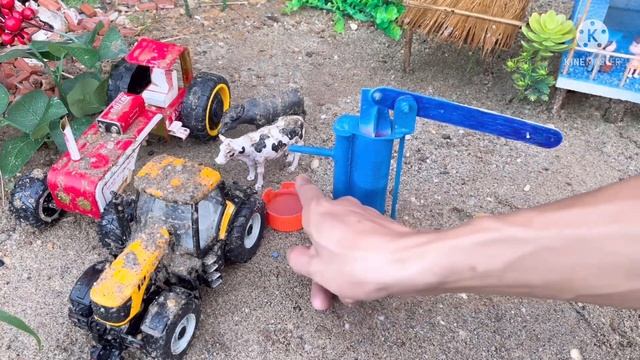 Diy How To Make Water Pump Tractor Scienceproject | Diy Tractor Machine Motor | @craetive Mini