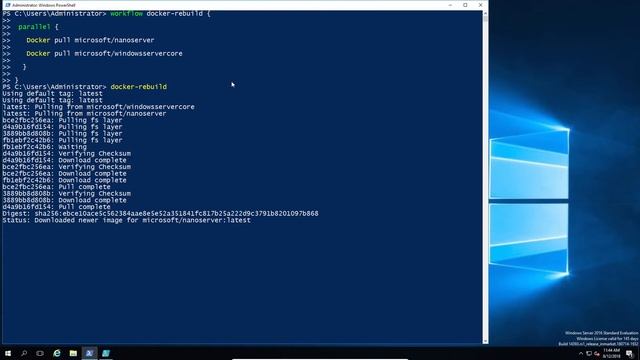 Powershell workflow to pull docker images смотреть онлайн
