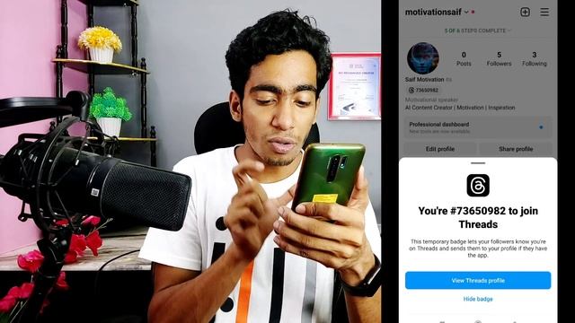 How To Unhide Threads Badge On Instagram Profile | How To Add Threads Badge In Instagram Profile смотреть онлайн