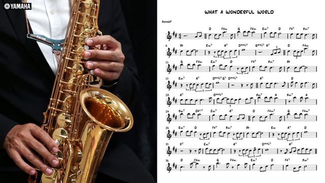What A Wonderful World (easy solo) for saxophone смотреть онлайн