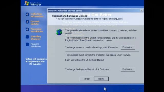 Установка Windows Server 2003 Build 2462 на VirtualBox