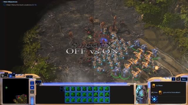 StarCraft II: Legacy of the void with SweetFX - gameplay PC [ Improved graphics mod ] on Windows 10 смотреть онлайн