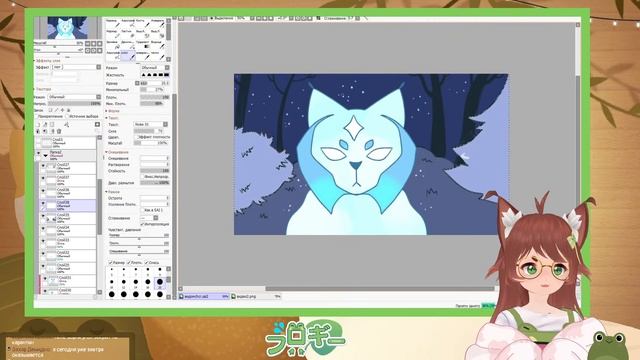 Ночное рисование с Фрогги Тян! Работаем над историей [RU VTUBER STREAM] [VOCALIVE] [RU/ENG] смотреть онлайн