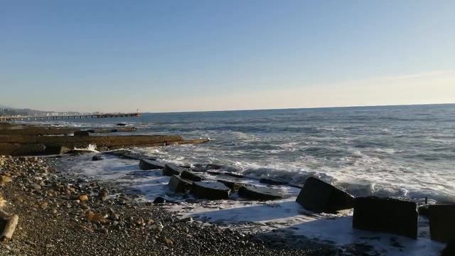 Черное море. #море#Сочи#релакс#релаксация#шумволн#шумморя#волны смотреть онлайн