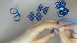 Бантики с экокожи.