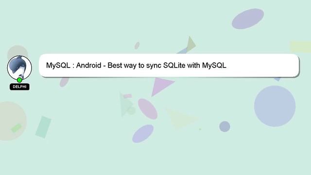 MySQL : Android - Best way to sync SQLite with MySQL смотреть онлайн