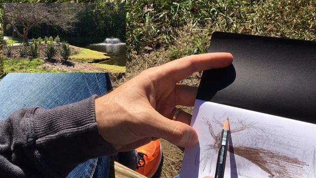HOW TO DRAW EN PLEIN AIR a LANDSCAPE in SKETCH WALLET SKETCHBOOK for BEGINNERS | Smile Create Repea смотреть онлайн