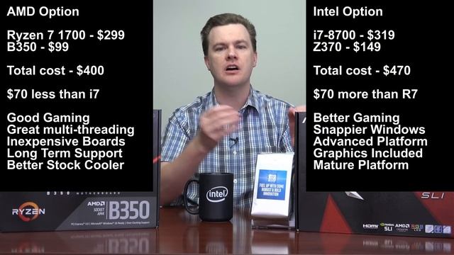 i7-8700K vs Ryzen 7 1700 - Which CPU Should You Buy? смотреть онлайн